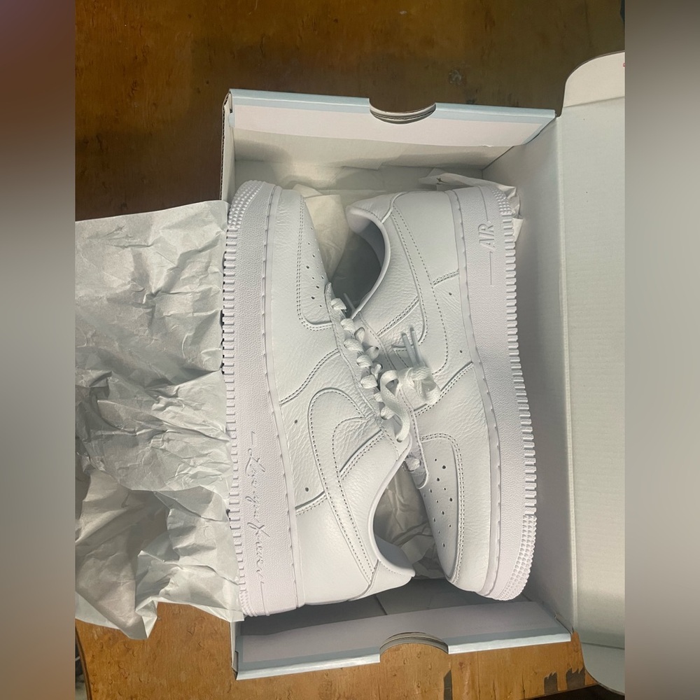 NWT Love you forever NOCTA Nike Air Force 1 white Mens size 7.5 Women’s size 9